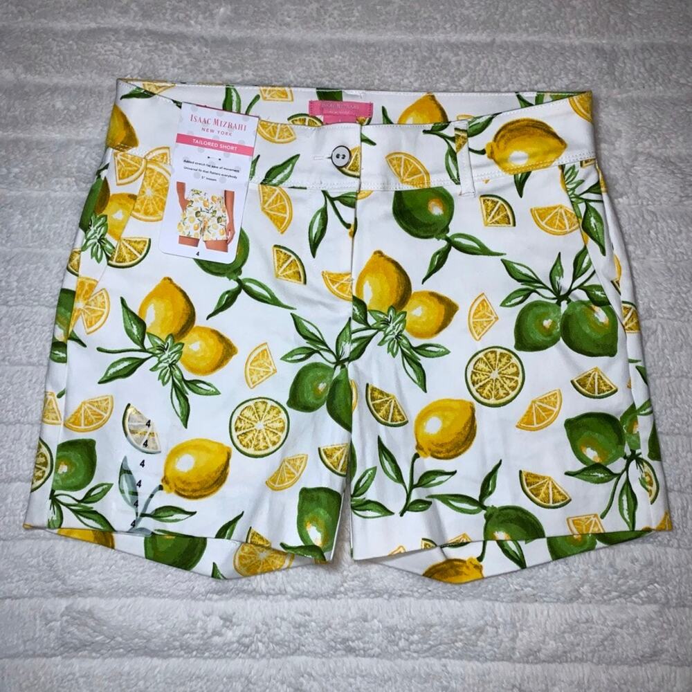 NWT Isaac Mizrahi Lemon and Lime Golf Shorts
